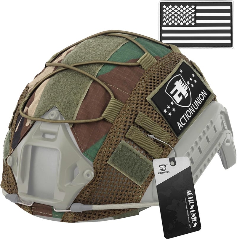 ACTIONUNION Tactical Airsoft Helmet Cover for PJ/BJ/MH Helmet - Image 1